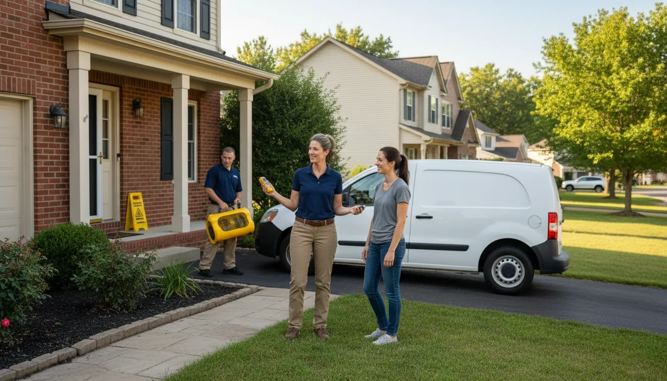 Residential water damage restoration in Dover, MN